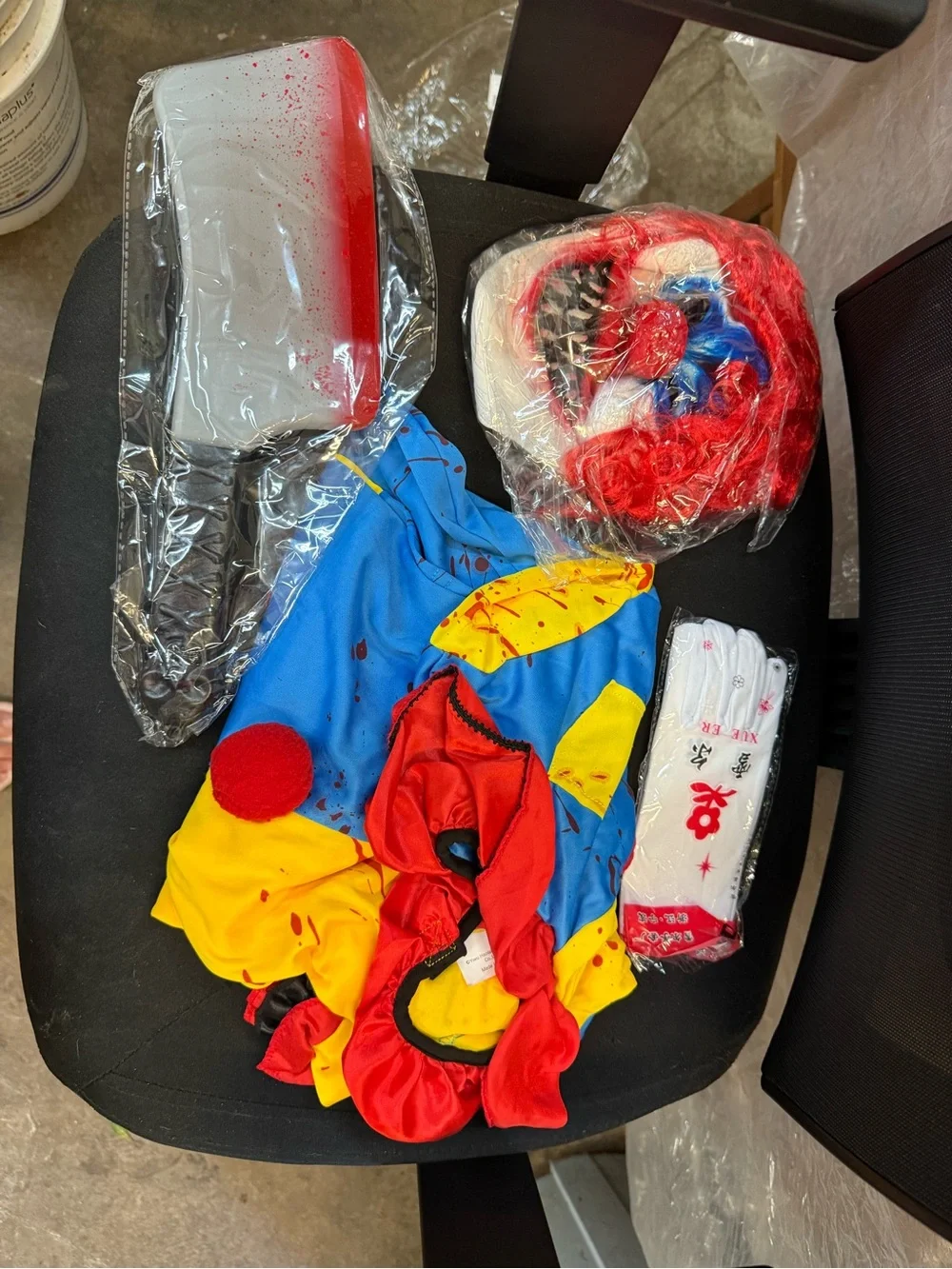Kids Creepy Scary Clown Costume
